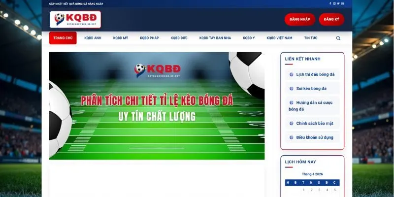 Chuyên trang KQBD cung cấp dữ liệu bóng đá chuẩn xác và uy tín